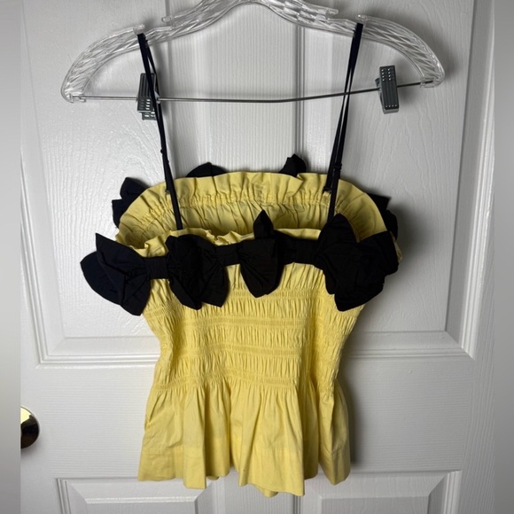 Damson Madder Bea Cami in Butter Yellow Size 8 - Picture 4 of 6